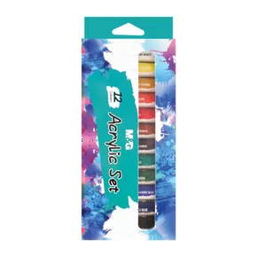 Acrylfarben M&G 12 ml - Set a 12 Stück